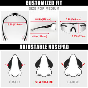 GY タクティカル シューティング グラス UV400 保護 HD アンチグレア レンズ 耐衝撃 ラップアラウンド デザイン GY-SG100-E スポーツ用 - Product Image 3