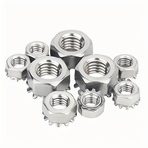 Nhà Máy Bán Hàng Trực Tiếp Thép Không Gỉ M3-M20 Kep Khóa <span class=keywords><strong>Nut</strong></span> K-Khóa Nuts Flat Head Cho Chăm Sóc Sức Khỏe Ứng Dụng Khai Thác Mỏ - Product Image 1