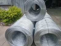 Fil de fer galvanisé électrolytique direct usine, 1,2-4,0 mm pour la construction, le ligaturage des barres d'armature et la clôture