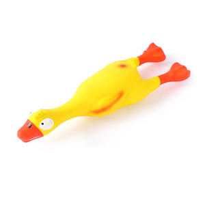 Simpatico giocattolo interattivo in lattice resistente per animali domestici giocattolo non tossico in lattice per animali domestici giocattolo divertente giallo per cani che squittiscono - Product Image 3