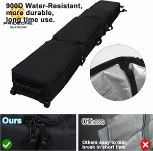 Borsa da sci 2023 personalizzata per viaggi aerei con ruote di grande capacità regolabile borsa da sci <span class=keywords><strong>imbottita</strong></span> borsa da Snowboard - Product Image 3