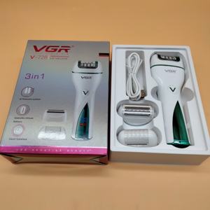 Depiladora Eléctrica 3 en 1 Vgr V-728, Nueva Depiladora de Aguja, Depilación Corporal para Mujer, Afeitadora Corporal Inalámbrica para Mujer - Product Image 4