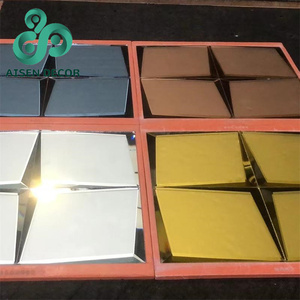 Bán buôn 30x30cm giá thấp tường nội thất trang trí nội thất phòng tắm phòng khách gương tự dính Gạch Mosaic Thủy Tinh - Product Image 6