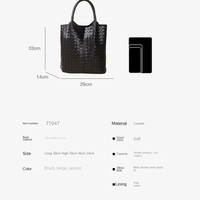 Nouvel Arrivage 2025 – Sac Fourre-tout en Cuir Véritable pour Femme, Tissé, Polyvalent et Tendance, Style Minimaliste Élégant avec Fermeture Éclair sur le Côté