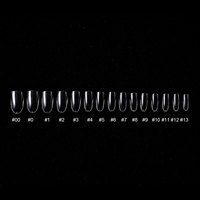 Hanyi 750 pièces de pointes d'ongles rondes de qualité supérieure, couverture complète, 15 tailles, extensions d'ongles en gel à faire tremper, étiquette privée OEM