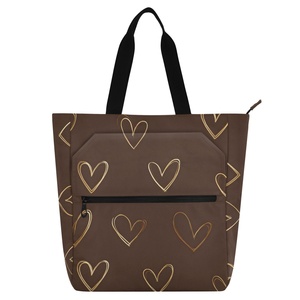 Bolso de mano con diseño de dibujos animados hawaianos, de gran capacidad, portátil y duradero, adecuado para la escuela, viajes y actividades al aire libre - Product Image 1