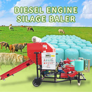 Round Silage <b>Baler</b> and Wrapper Machine Corn Silage <b>Baler</b> Machine - Product Image 3