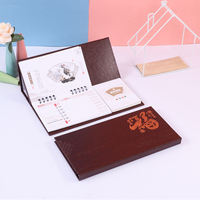 Calendrier de bureau pliable, support de planificateur, impression personnalisée, notes adhésives, calendrier de table de bureau 2022