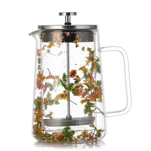 <span class=keywords><strong>Cafetière</strong></span> à piston en verre à double paroi pour les ensembles de café et de thé - Product Image 5