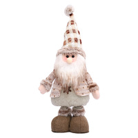 Figurines de table neutres en tricot (Élan, Gnome, Bonhomme de neige) pour Noël, l'hiver, la décoration de cheminée et de fête, et comme cadeau