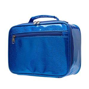 Organizador de cosméticos holográfico de PU de 10 pulgadas para viaje, bolsa de maquillaje con cierre de cremallera, impermeable, para viaje. - Product Image 3