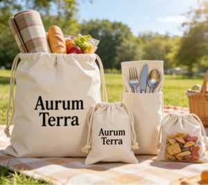 Sacs à poussière en toile de chanvre en coton biologique recyclé à la vente chaude, petits sacs à cordon pour emballages de bijoux - Product Image 3