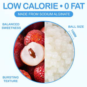 Direct Sale 1kg Lychee Popping Boba Tea Ingredients Tapioca Pearls For Milk Tea Chain Store And Shop - Product Image 5
