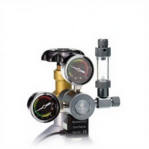 Regulador de <span class=keywords><strong>CO2</strong></span> Inteligente Aquapro con Doble Manómetro para Acuario W21.8 CGA320 M22, Válvula Solenoide de Presión para Cilindro - Product Image 1