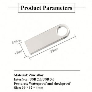Custom Logo USB Flash Pen Drives Customizable Logo 8GB 16GB 32GB 64GB USB 3.0 Metal 128 GB U Disk <b>Memory</b> Card Memoria Stick - Product Image 4