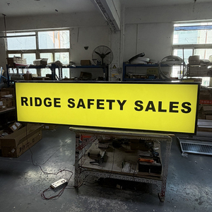 Letrero Luminoso Rectangular de Acrílico Transparente de 8*4 Pies/244*122 cm, Letrero LED para Decoración de Cafeterías, Letrero Colgante Personalizado para Publicidad Exterior en la Calle - Product Image 3