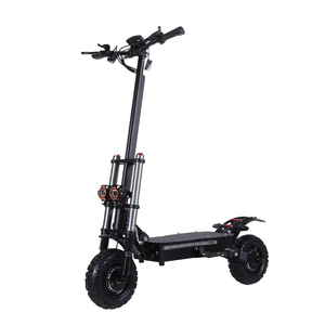 <span class=keywords><strong>Trottinette</strong></span> électrique adulte haute performance longue durée en alliage d'aluminium Roues de 11 pouces Moteur 6000W Double entraînement haute puissance Pliable - Product Image 1
