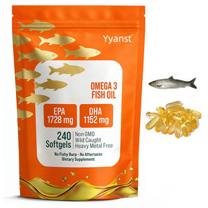 OEM/ODM Cápsulas blandas de aceite de pescado Omega3 EPA DHA de alta absorción para la salud ocular y la función cerebral, para el confort de las articulaciones, muestra gratuita. - Product Image 1