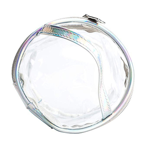 Xi Lanh Trong Suốt Pvc Eva Xử Lý Túi Tote Với Dây Kéo Cho Khuyến Mãi - Product Image 3