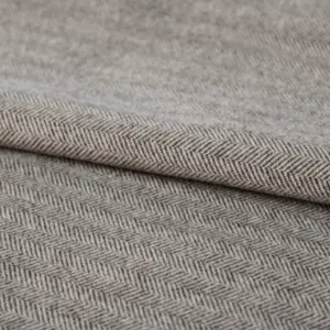 2024 Hot Seller Fashion Brown Plain Stripes 100% Polyester Double Faced Tweed Knitted Fabric For Coat Jacket Suit Garment