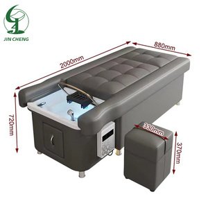 Fauteuil de Soin Tête et Pédicure Jincheng pour Salon, Lavage, Massage, Dossier Électrique Relevable, Shampoing et <span class=keywords><strong>Spa</strong></span> - Product Image 5