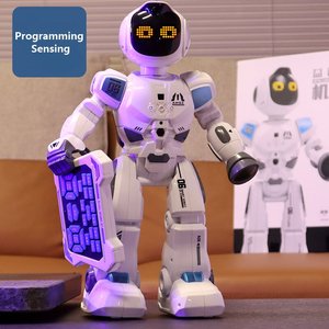 Robot intelligent programmable, machine d'éducation précoce multifonctionnelle à détection de haute technologie, jouet interactif pour enfants - Product Image 5