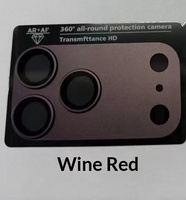 Film protecteur d'objectif d'appareil photo pour téléphone en métal mat intégré ultra-clair anti-reflet 9H AR+AF pour iPhone 18 Pro Max