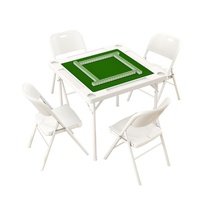 Table de Mahjong portable haut de gamme, légère et pliable, pour jeux de dominos chinois et de cartes