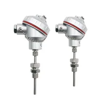 Resistencia Térmica Industrial PT100/PT1000 50mm 100mm 200mm, Sensor de Temperatura Sanitario con Abrazadera, Termopar OEM/ODM, Termopozo