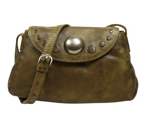Bolso Bandolera de Cuero Oliva Envejecido Estilo Aventurero para Mujer, Bolso de Hombro de Inspiración Vintage con Correa Ajustable, a la Moda - Product Image 1