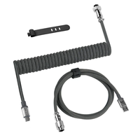 Cable en espiral ATTACK SHARK C01PRO con conector piloto extraíble para teclados mecánicos