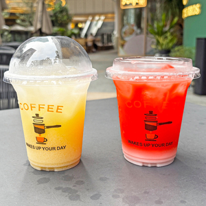 Gobelets en plastique PET personnalisés avec logo, jetables, 16 oz, pour café glacé, thé boba, smoothies, gobelets transparents en PET avec couvercle - Product Image 6