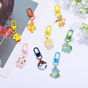 Custom Promotional Zinc Alloy Metal Keychain Classical Anime Pet Design Hot Sale Cartoon Soft Enamel Waterproof Key Ring