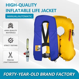 أكسفورد النسيج + النيوبرين + تبو الحياة البحرية سترة CE شهادة USCG المعتمدة 150N الكبار دليل قابل للنفخ سريع - Product Image 2