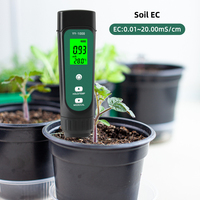 Testeur d'humidité du sol, outil de mesure 3 en 1, testeur de la température EC en pot, conducteur du jardinage