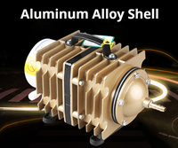 Prix d'usine – Aérateur submersible réglable pour aquarium hydroponique, haute pression, faible bruit, en acier inoxydable, mini