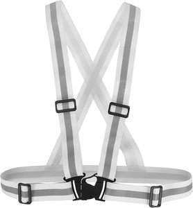 Gilet di Sicurezza Riflettente Traspirante in Rete ad Alta Visibilità con Strisce Argentate e Tasche Multiple per Lavori Edili - Product Image 4