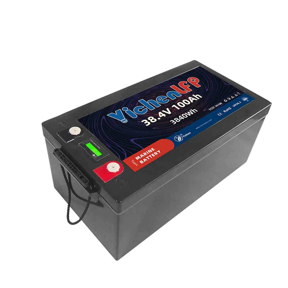 YICHENLFP Waterproof Marine Battery 36V LiFePO4 Battery 36V 100Ah Deep Cycle Lithium Battery IP67 for Bass Fishing TrollingMotor