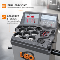 Équipement d'alignement de roues haute précision LEO L9002 avec affichage numérique, équilibreuse de pneus 1g, mesure entièrement automatique 140 tr/min pour atelier de pneus