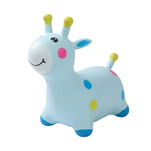 Best Quality Blue Pink Jumping Animals PVC Inflatable For Baby