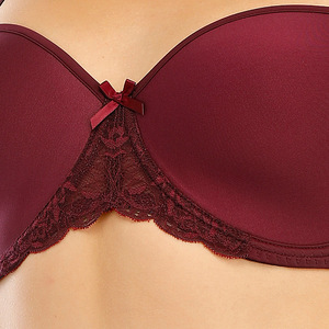 Brasier Liso Con Detalle Logotipo En Las Copas Brasier Talla Extra <span class=keywords><strong>Push</strong></span> <span class=keywords><strong>Up</strong></span> Con Encaje bra - Product Image 5