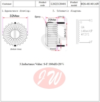 26-481401AW Bobine d'inductance différentielle à isolation microcristalline et autotransformateur