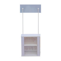 Présentoir et comptoir promotionnel en plastique PP, directement de l'usine, cadre nu, taille et logo personnalisables, table rectangulaire