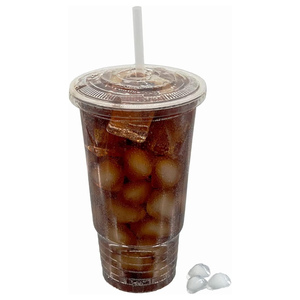 Disposable Eco Custom 360ml/500ml/700ml Frosted Clear PP Injection Packaging Bubble Boba Tea <b>Plastic</b> <b>Cups</b> With Logo - Product Image 4