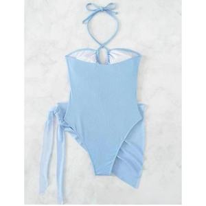 Maillot de bain 2 pièces personnalisé 3D, nouvelle collection 2024, style color block, simple noir et blanc, style pop, petite fragrance, tenue de plage - Product Image 3