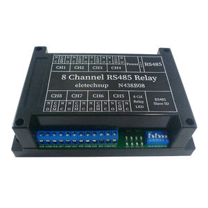 N438B08 DC 12V 8Ch Modbus RTU RS485 <b>Relay</b> Board Support Multi-register Operation with TVS Protected B753 - Product Image 1