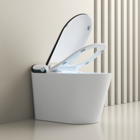 Hôtel auto ouvert wc commode bidet P piège électrique allongé toilette intelligente avec réservoir d'eau dissimulé CUPC sens de l'eau