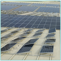 Support de montage solaire Art Sign, système de structure triangulaire réglable, profil OEM pour toit plat, vente en gros usine