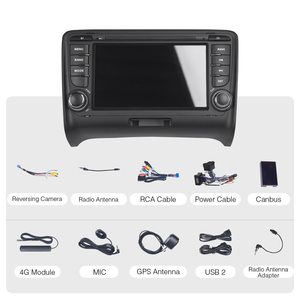 Système multimédia de voiture Android 12 pour <span class=keywords><strong>Audi</strong></span> <span class=keywords><strong>TT</strong></span> <span class=keywords><strong>MK2</strong></span> 8J 2006-2014 RDS DSP 4G Wifi Auto Radio Carplay écran tactile stéréo - Product Image 6