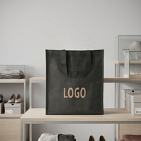 Sac de courses réutilisable en non-tissé, petite taille, logo personnalisé, certifié GRS, recyclable, capacité de charge 15 kg, poche intérieure, pour la vente en gros